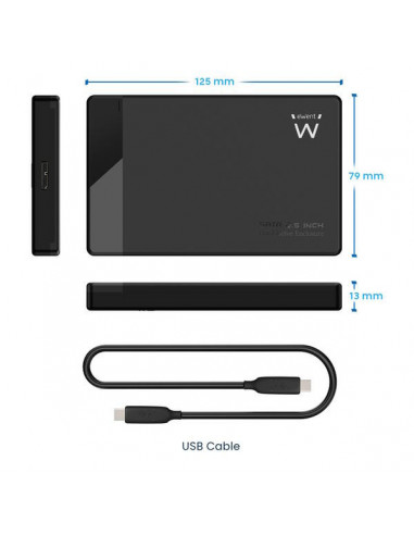 Caixa Externa Ewent EW7073 USB-C 3.2...