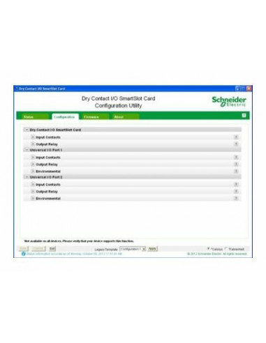 Schneider Dry Contact I/O SmartSlot... Schneider Dry Contact I/O SmartSlot...