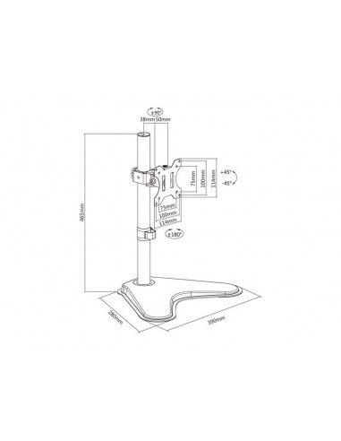 Equip 650122 suporte para TV 81,3 cm...