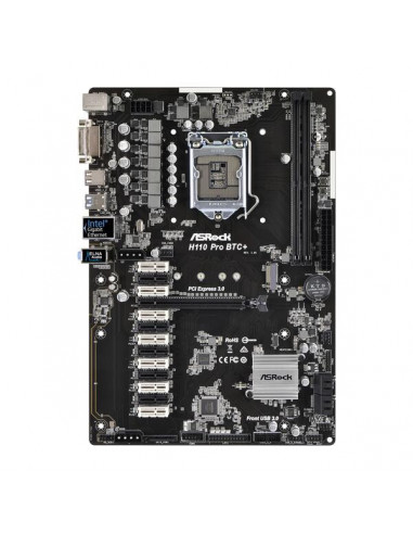 Motherboard ASROCK H110 Pro BTC+,...