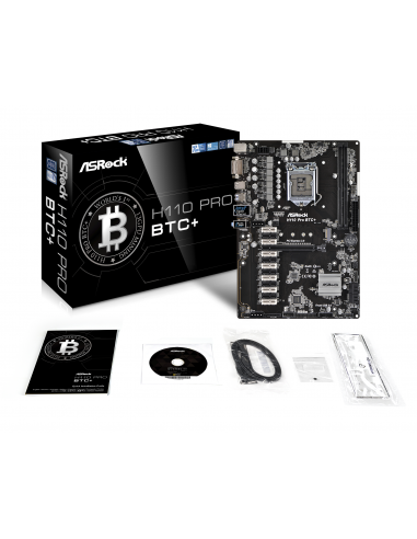 Motherboard ASROCK H110 Pro BTC+,...