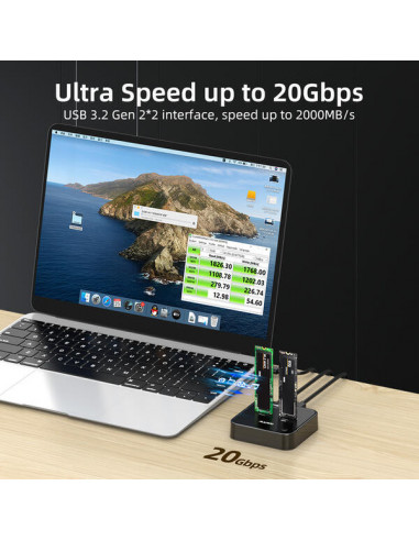 Docking Station + Clone Dual SSD M.2... Docking Station + Clone Dual SSD M.2...