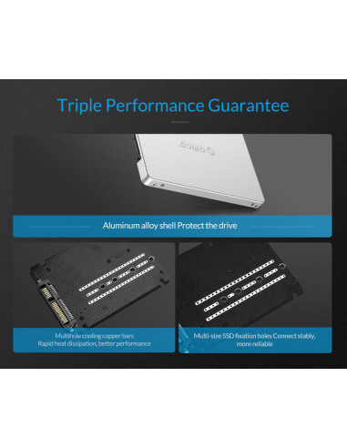 Conversor Orico M2TS M.2 NGFF para SATA Conversor Orico M2TS M.2 NGFF para SATA