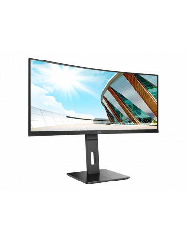 Aoc Monitor Va 34" 21:9 Qhd Curvo...