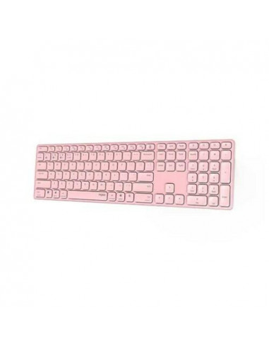 Teclado RAPOO E9800M, Wireless, Rosa,...