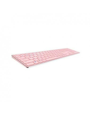 Teclado RAPOO E9800M, Wireless, Rosa,...