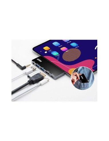 Aten Usb-c Travel Dock 5 In 1 With... Aten Usb-c Travel Dock 5 In 1 With...