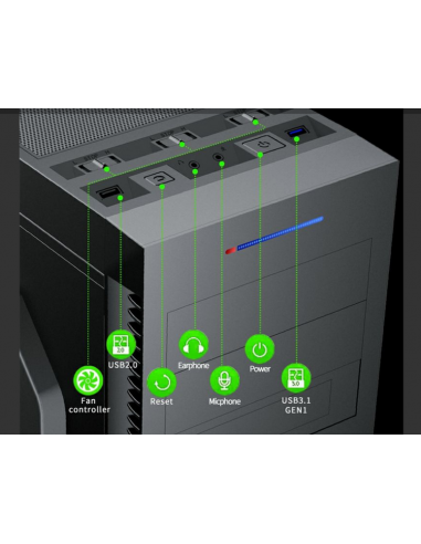 Caixa Gamemax Dark Silent - ATX,...