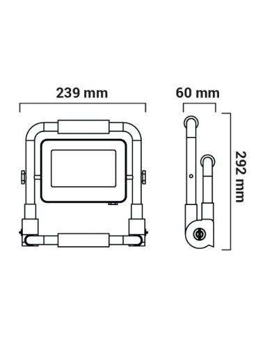 Projector LED tipo obras LED-POL 30W