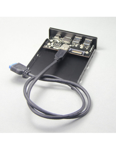 Painel Frontal 3.5" 2 x USB3.0 + 1 x... Painel Frontal 3.5" 2 x USB3.0 + 1 x...