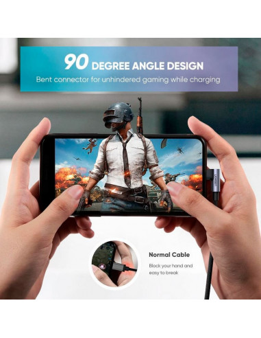 Cabo Lightning  USB 2.0 UGREEN US299 1M Cabo Lightning  USB 2.0 UGREEN US299 1M