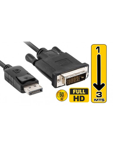 Cabo Adaptador DisplayPort para DVI-D...