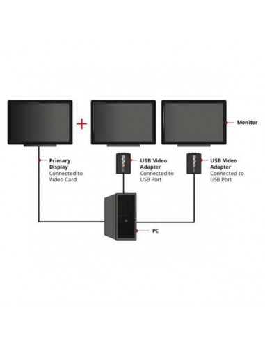 Adaptador de Vídeo StarTech USB 2.0...