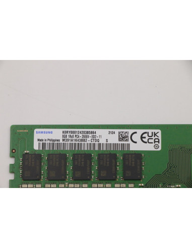 DIMMM DDR4 8GB 2666MHz (1Rx8, 1.2V) ECC