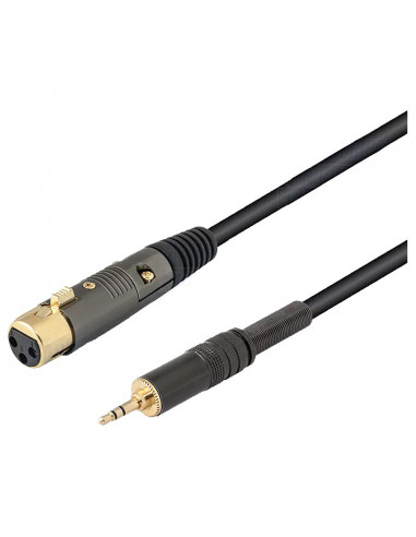 Cabo OEM XLR Fêmea - Jack 3.5mm...