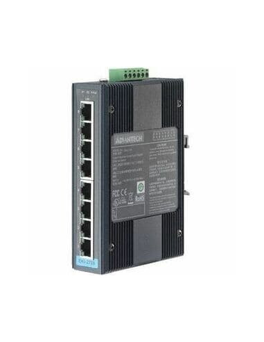 8-Port Ind. Unmanaged Gbe Perp Switch