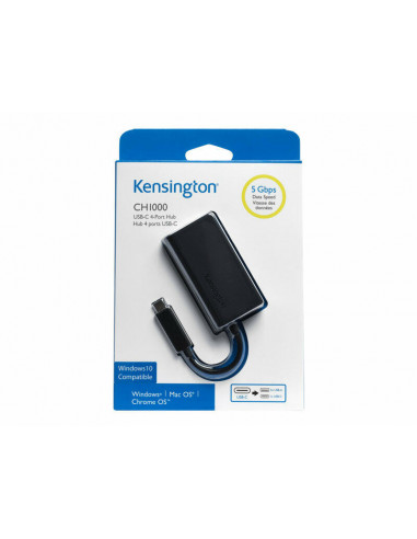 Kensington CH1000 - hub - 4 portas -... Kensington CH1000 - hub - 4 portas -...