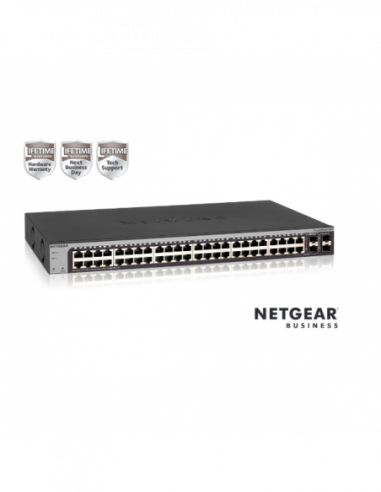 Switch NETGEAR GS748T 48 Portas... Switch NETGEAR GS748T 48 Portas...