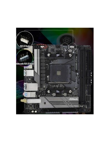 Placa-mãe ASROCK A520M-ITX/ac AM4:... Placa-mãe ASROCK A520M-ITX/ac AM4:...