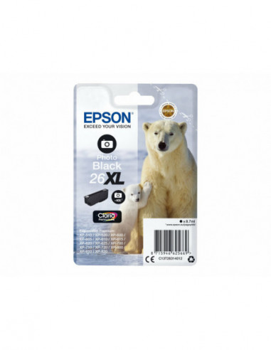 Tinteiro EPSON 26 Preto Foto XL -... Tinteiro EPSON 26 Preto Foto XL -...