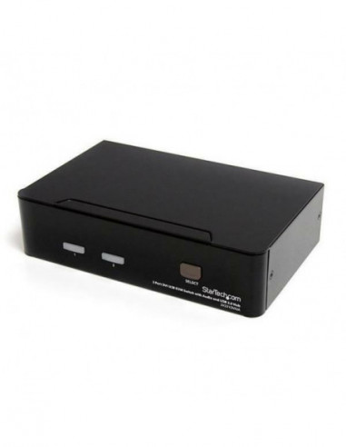 2 Port DVI USB KVM Switch with Audio