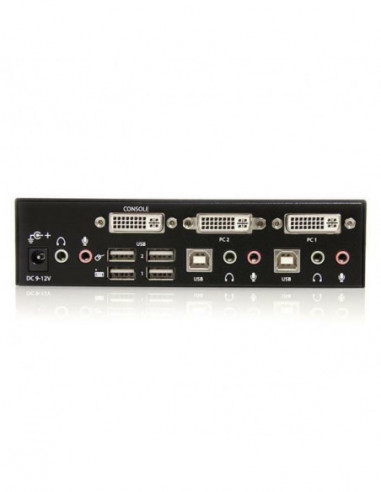 2 Port DVI USB KVM Switch with Audio