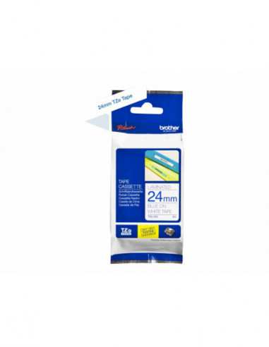 Fita BROTHER Laminada c/ texto Azul e... Fita BROTHER Laminada c/ texto Azul e...