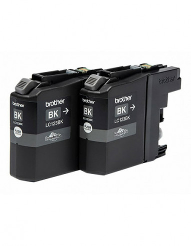 Brother LC123BK - Pack de 2 - Alto...