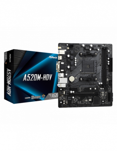 Motherboard ASRock A520M-HDV AM4,...
