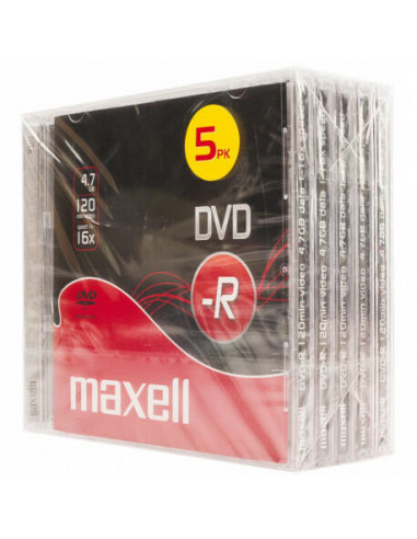Maxell - Dvd-R 16x 4,7gb P.5...