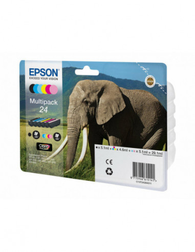 Tinteiro EPSON 24 Multipack 6 Cores -... Tinteiro EPSON 24 Multipack 6 Cores -...