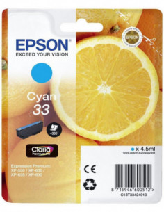 Epson Singlepack Cyan 33...