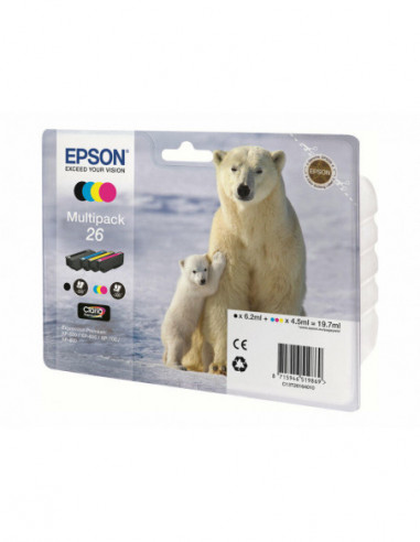 Tinteiro EPSON 26 Multipack 4 Cores -...