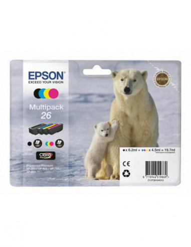 Tinteiro EPSON 26 Multipack 4 Cores -...