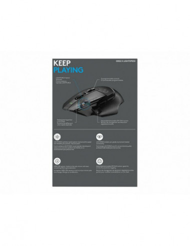 Rato Logitech G502 X Lightspeed Preto