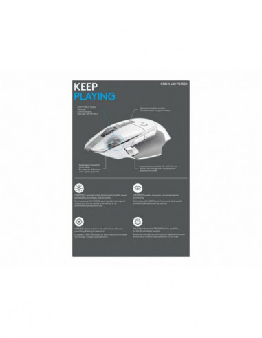 Logitech G G502 X LIGHTSPEED - Rato -...
