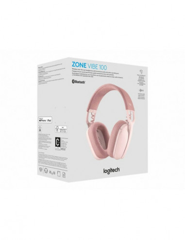 Auscultadores Logitech Zone Vibe 100,...