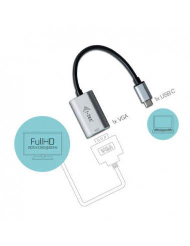 I-Tec Usb-C Metal Vga Adapter Cabl 60hz