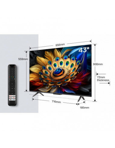 Televisor TCL 43C655 QLED 43", 4K... Televisor TCL 43C655 QLED 43", 4K...