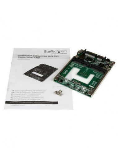 Adaptador Startech 25SAT22MSAT Cinza Adaptador Startech 25SAT22MSAT Cinza