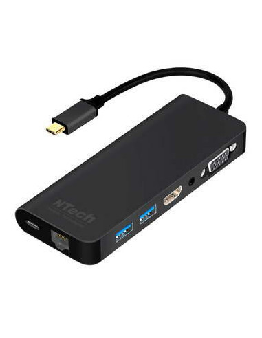 Adaptador Ntech USB-C Multiportas 6... Adaptador Ntech USB-C Multiportas 6...