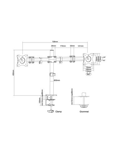Suporte de Mesa NEOMOUNTS...