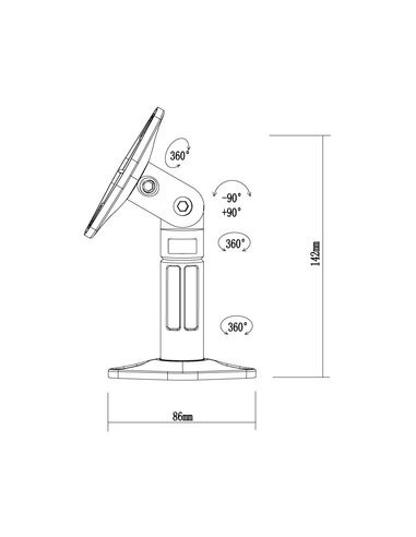 Suporte de Coluna Neomounts...