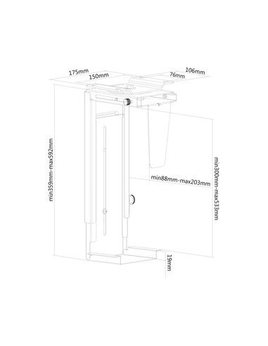 Suporte para PC Neomounts...