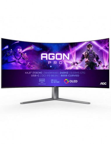 Aoc Monitor Oled 45" (44.5") 21:9...