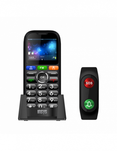 Telemóvel INSYS YT1-G1, 2xSIM, Botão...