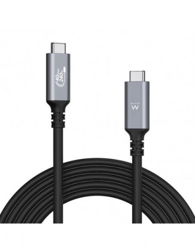 Ewent Cabo Usb4 Thunderbolt 40gbps...
