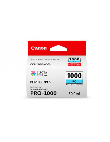 Tinta Original Canon Pfi-1000pc Cian...