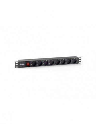 Equip Regua 19" 8 Tomadas Schuko Pdu...
