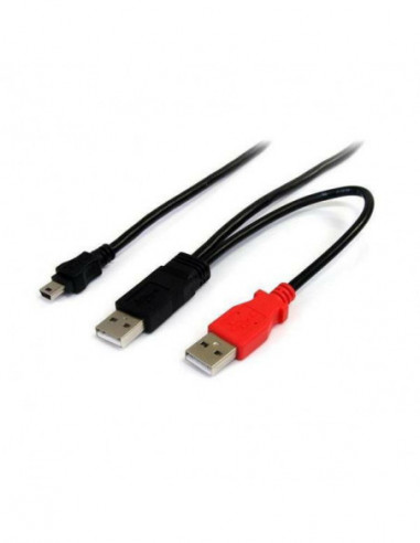 Cabo StarTech USB 2.0 Y para Discos... Cabo StarTech USB 2.0 Y para Discos...
